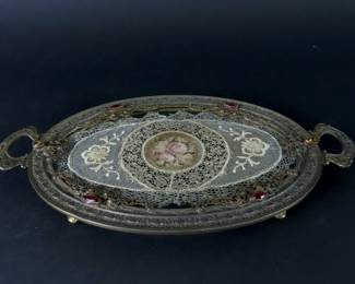 Another Artisan Lace Vanity Tray / Wall Hanging