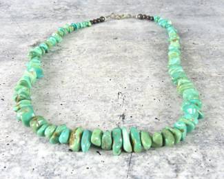 20" Turquoise Chip Bead Necklace