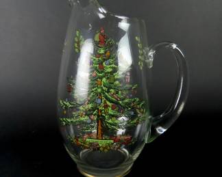 Christmas Tree by Spode Glass Pitcher