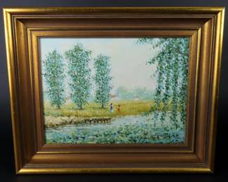 Another Beautiful Framed Acrylic on Signed Carr