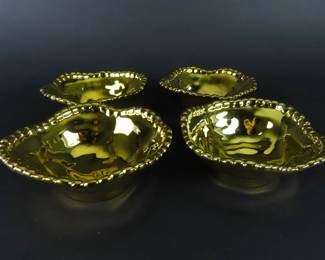 Lot of 4 Gold Tone Bowls