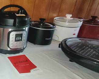 INSTANT POT, CROCK POTS, GRILL and MORE!