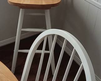 PAIR OF BAR HEIGHT CHAIRS