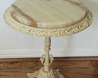 SWEET TREASURE - IRON TABLE WITH MARBLE TOP