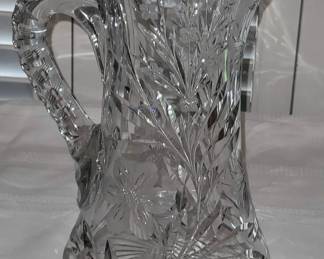 ANTIQUE AMERICAN BRILLIANT PITCHER - A JAWDROPPER!