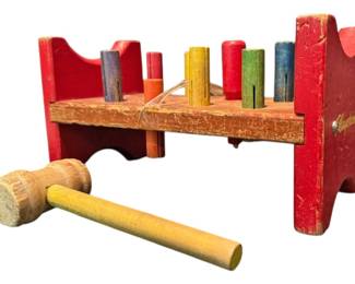 Vintage Playskool Wood Cobblers Bench