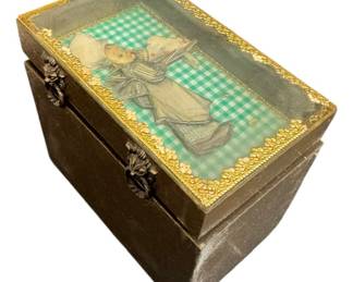 Vintage Wooden Recipe Box