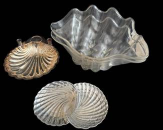 Shell Inspired Serving Bowls and Platters
