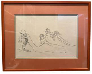 Framed The Wedding Print Julie Corsover
