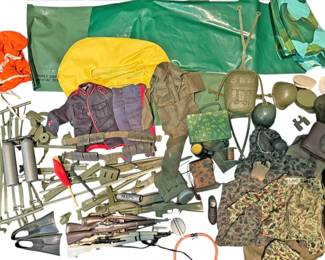 Variety of Vintage G.I. Joe Accessories