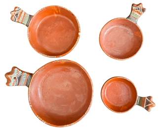 4 Terracota Mexican Nesting Bowls