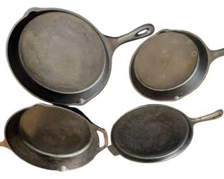 4 Cast Iron Pans