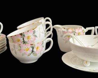 Hand Painted Nippon Azalea Tea Set