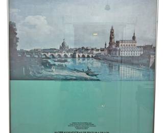 Framed Museums of Dresden Berlin Poster