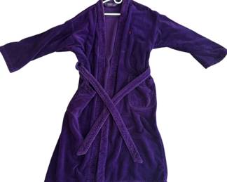 Polo Ralph Lauren Mens Purple Cotton Robe