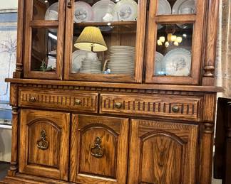 Beautiful Wooden China Hutch 56"W X 17"D X 81"T C2518 $100.
You can purchase this item at the Tent sale at The Avant Garden located at 140 N 20th St in Ozark or call (417) 485-4857 to purchase over the phone.