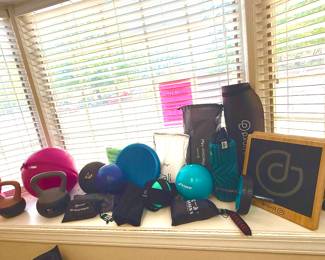 Weight balls, kettle bells, ab roller, and more