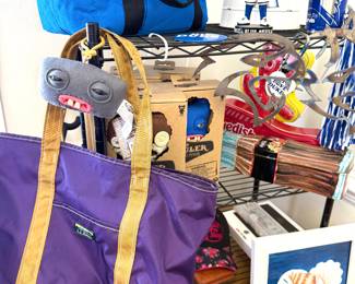 Duke paraphernalia, Fugglers, LL Bean tote