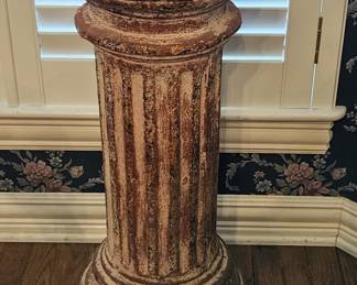 Terra Cotta Classical Column Plant / Decor Stand