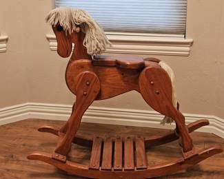 Arts & Crafts Wooden Rocking Horse