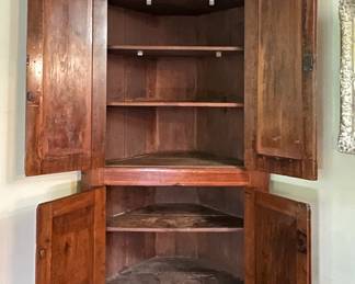Ant. Corner Cabinet