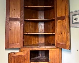 Ant. Corner Cabinet 2