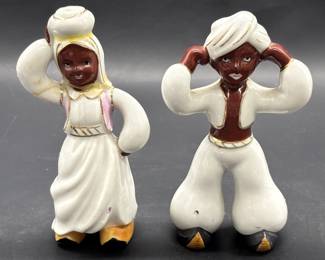 Occupied Japan Figurines of Arabian Couple