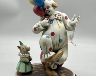 Felix Adler Collectable Clown Figurine on Stand