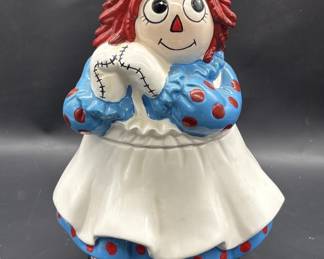 Raggedy Ann Ceramic Cookie Jar
