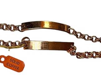 Two Copper Link Bracelets