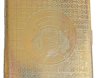 Pretty Gold Tone Cigarette Case