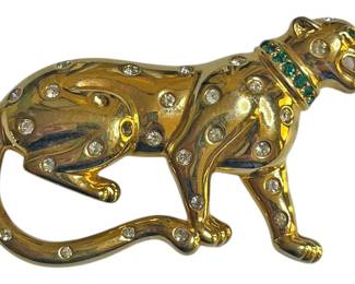 Swarovski America Limited Leopard Brooch
