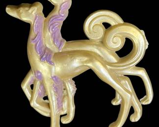 Art Deco Style Celluoid Borzoi Brooch
