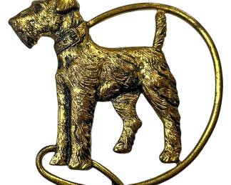 Vintage Kenart Airedale Terrier Pin