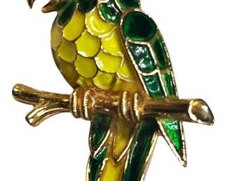 Vintage Trifari Parrot Brooch