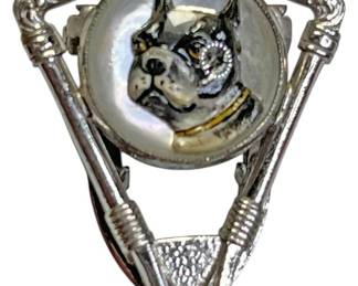 Sterling Silver Boston Terrier Cabochon