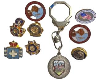 Vintage Pins A Key Chain