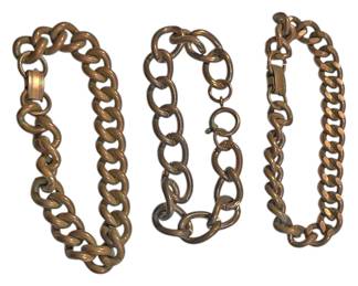 Three Heavy Copper Bracelets