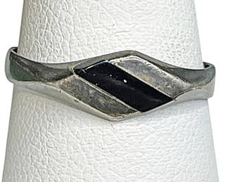 Sterling Silver Onyx Ring