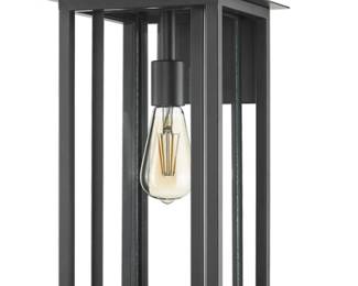 NIB Mat Black Large Outdoor Wall Sconce