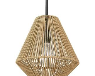 Valentina 1-Light Metal Medium Pendant in Black