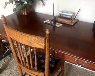 desk and chair