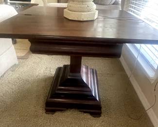 side table and lamp