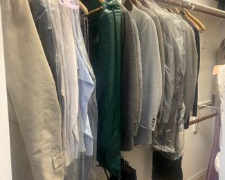 men's suits and shirts