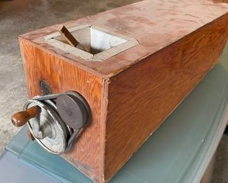 Antique box grain/seed cleaner