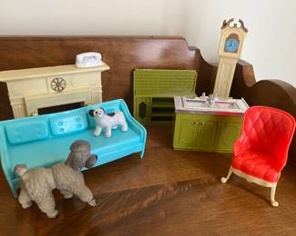Vintage doll furniture