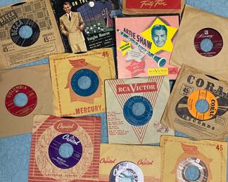 Many vintage records