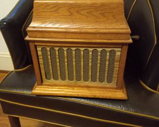Restored Edison cylinder player
Midcentury barrel chair