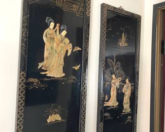 Set of 4 Oriental Wall Displays