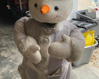 Large Animatronic Snow Man Figure